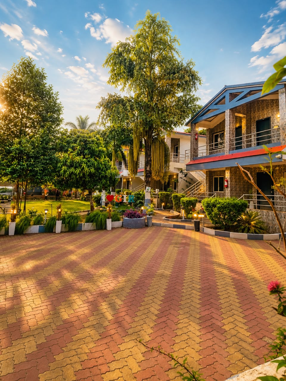 Villa exterior view at Wildlife Gir Resort